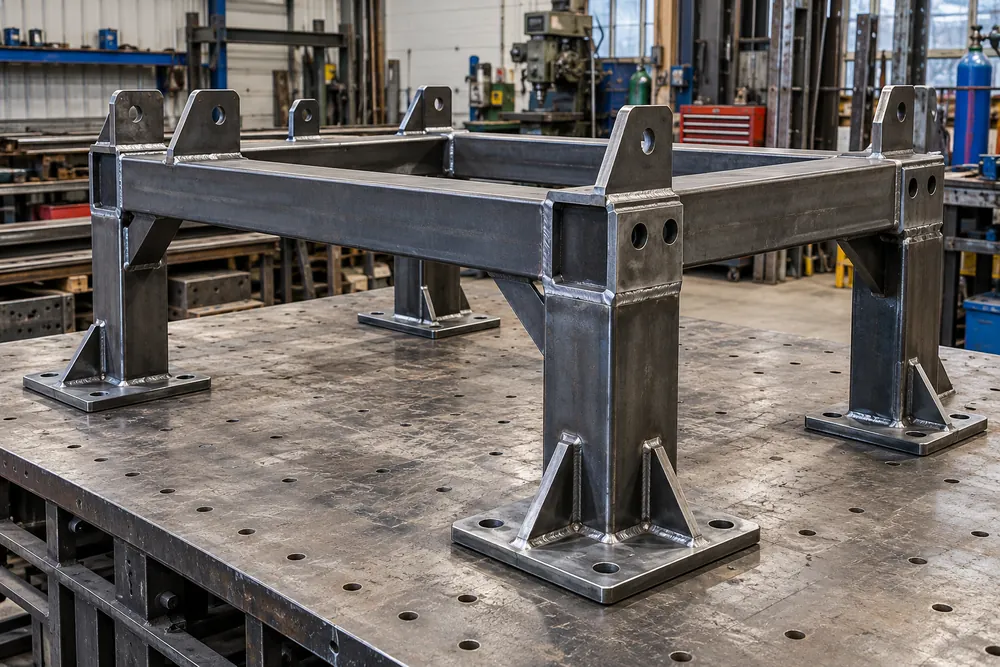 Bespoke Steel Fabrication component in a commercial setting