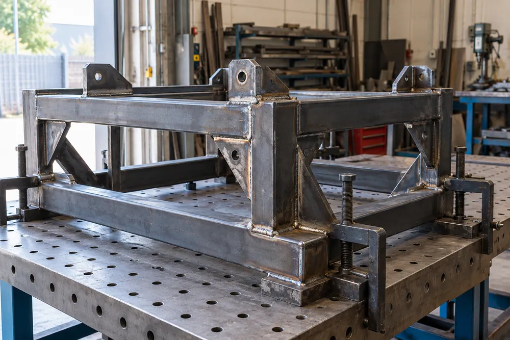 Steel Fabrication component in a commercial setting